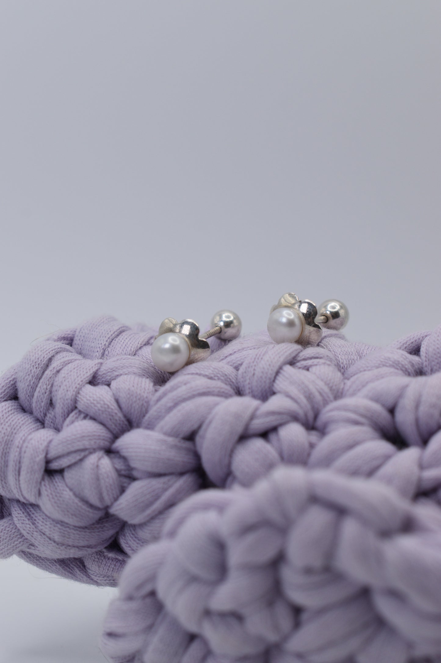 Pearl Flower Stud Earrings