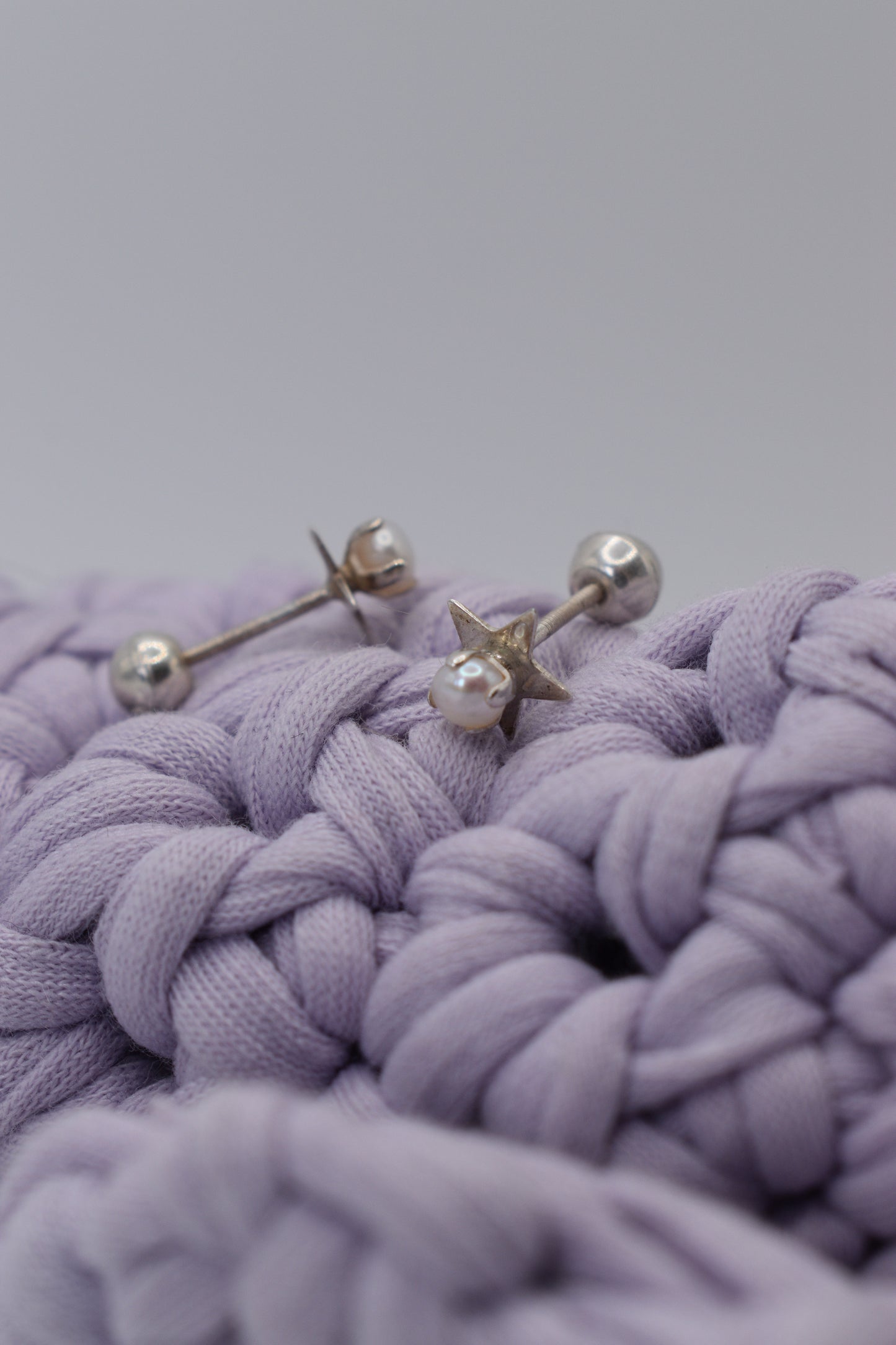 Pearl Star Stud Earring