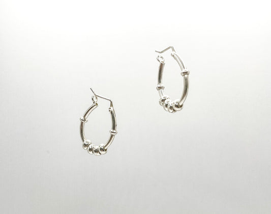 Oval Hoop Earrings