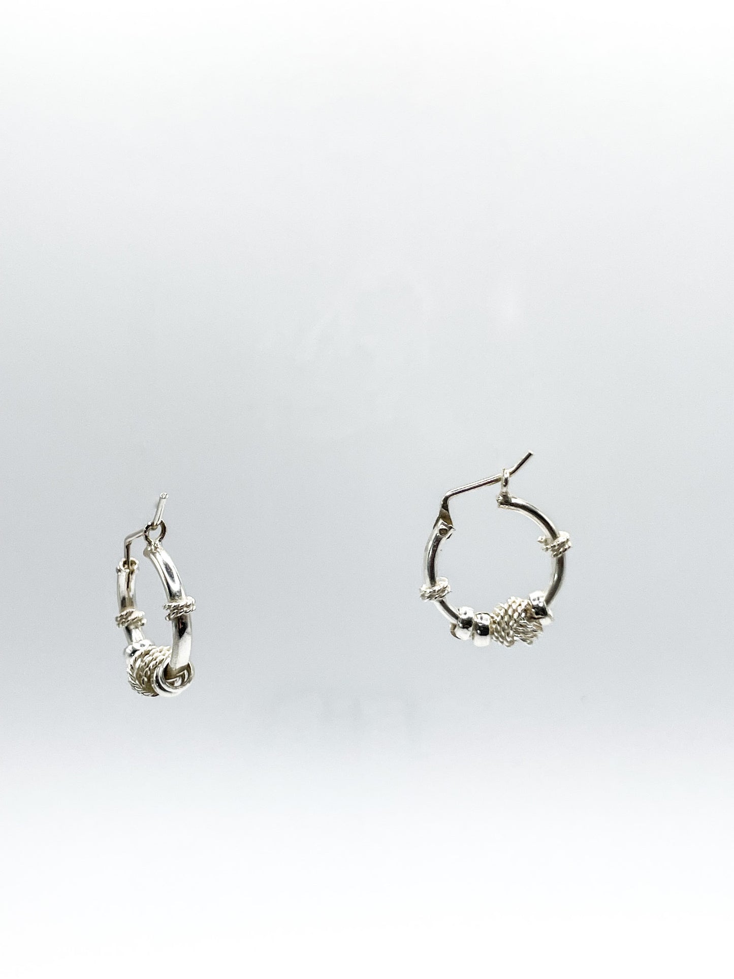 Small Knot Hoop Earrings
