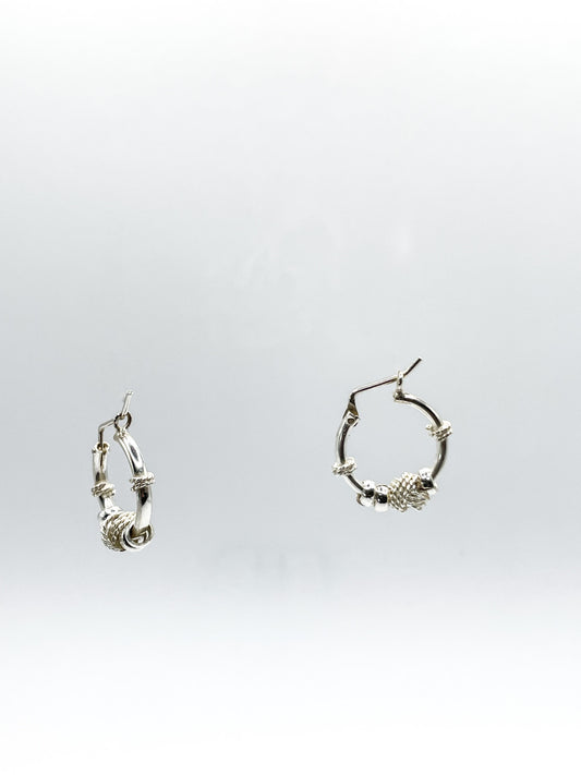 Small Knot Hoop Earrings